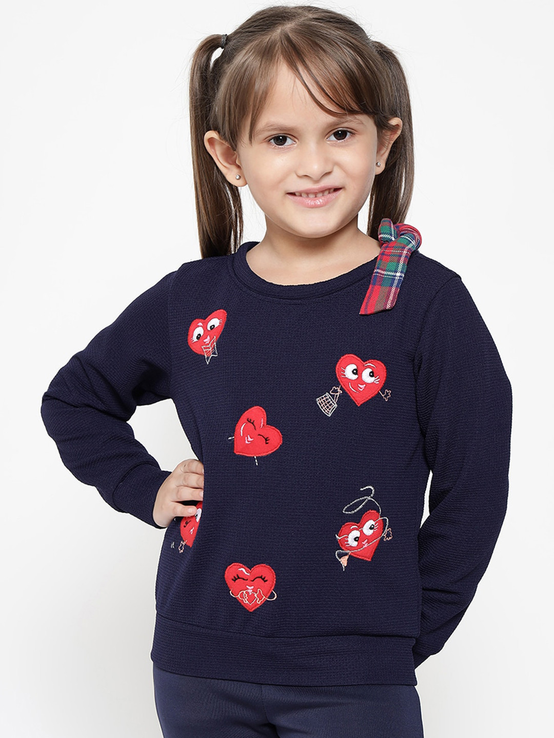 

Nauti Nati Girls Navy Blue Sweatshirt