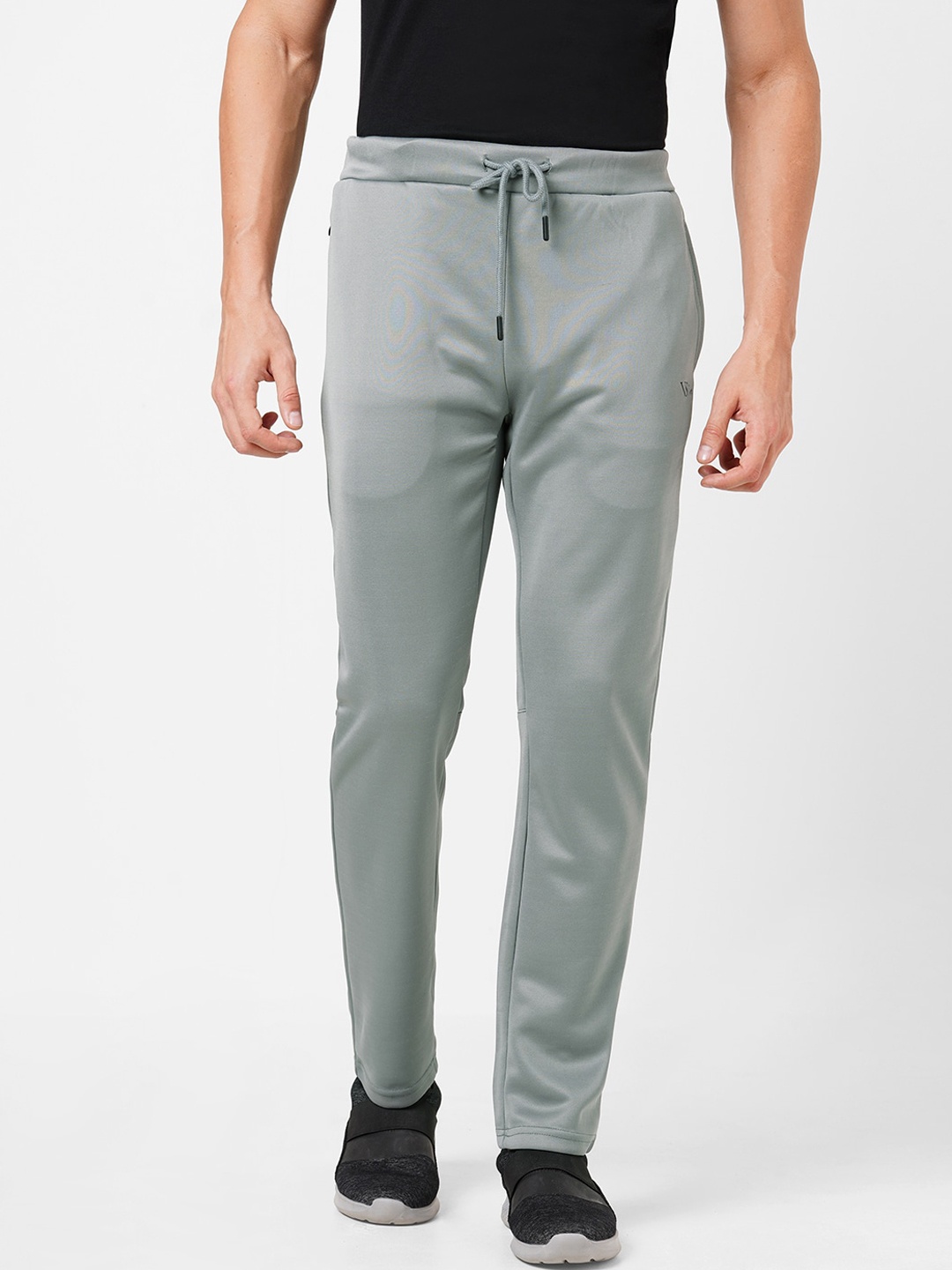 

VS by Sehwag Men Grey Solid Antimicrobial Track Pants