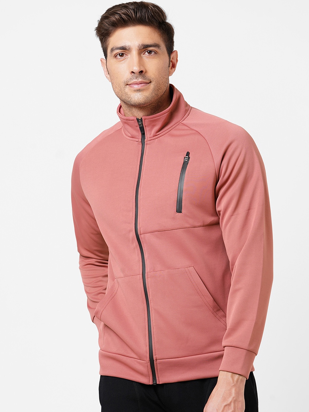 

VS by Sehwag Men Pink Sporty Jacket with Patchwork