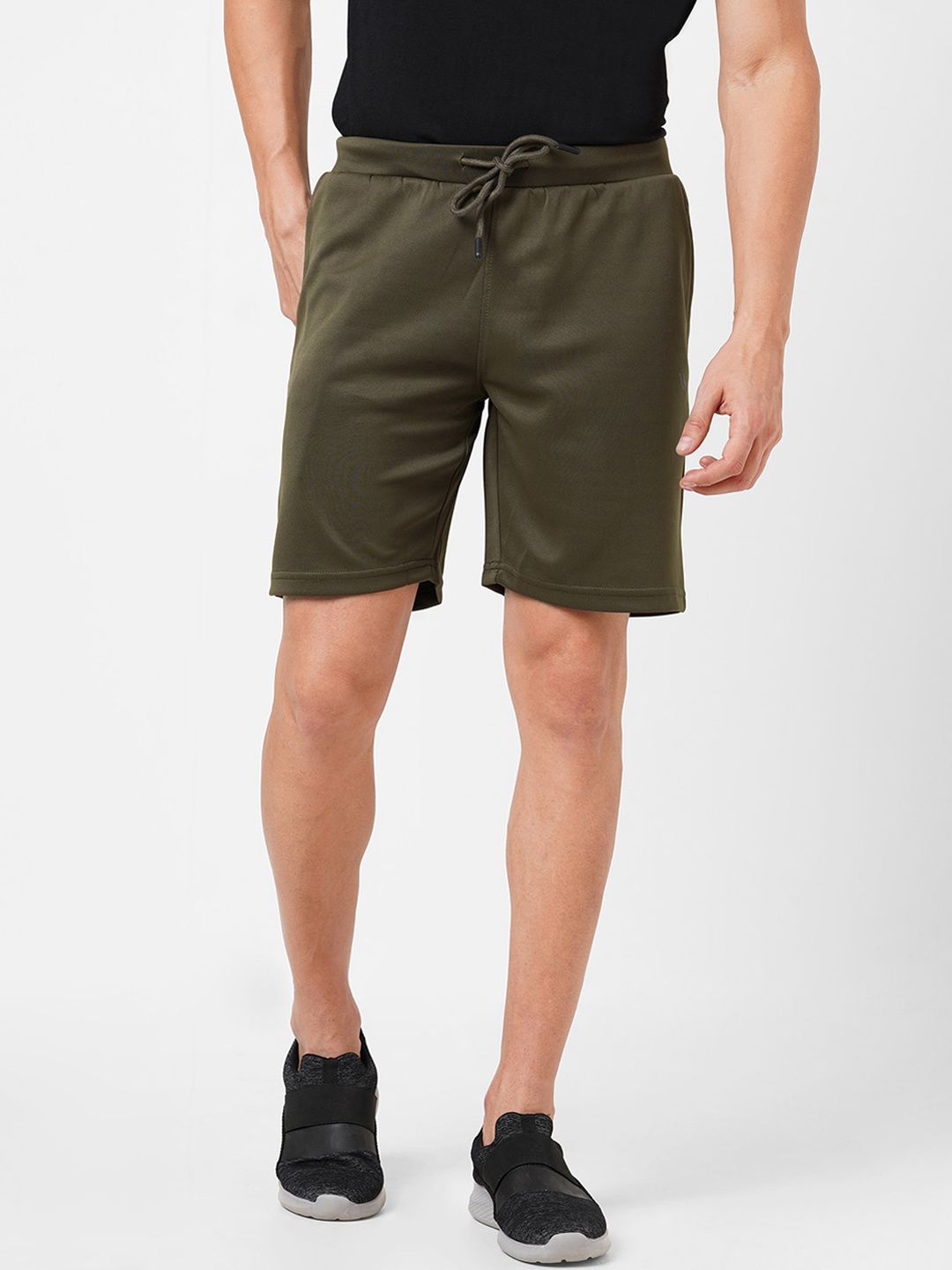 

VS by Sehwag Men Olive Green Regular Shorts