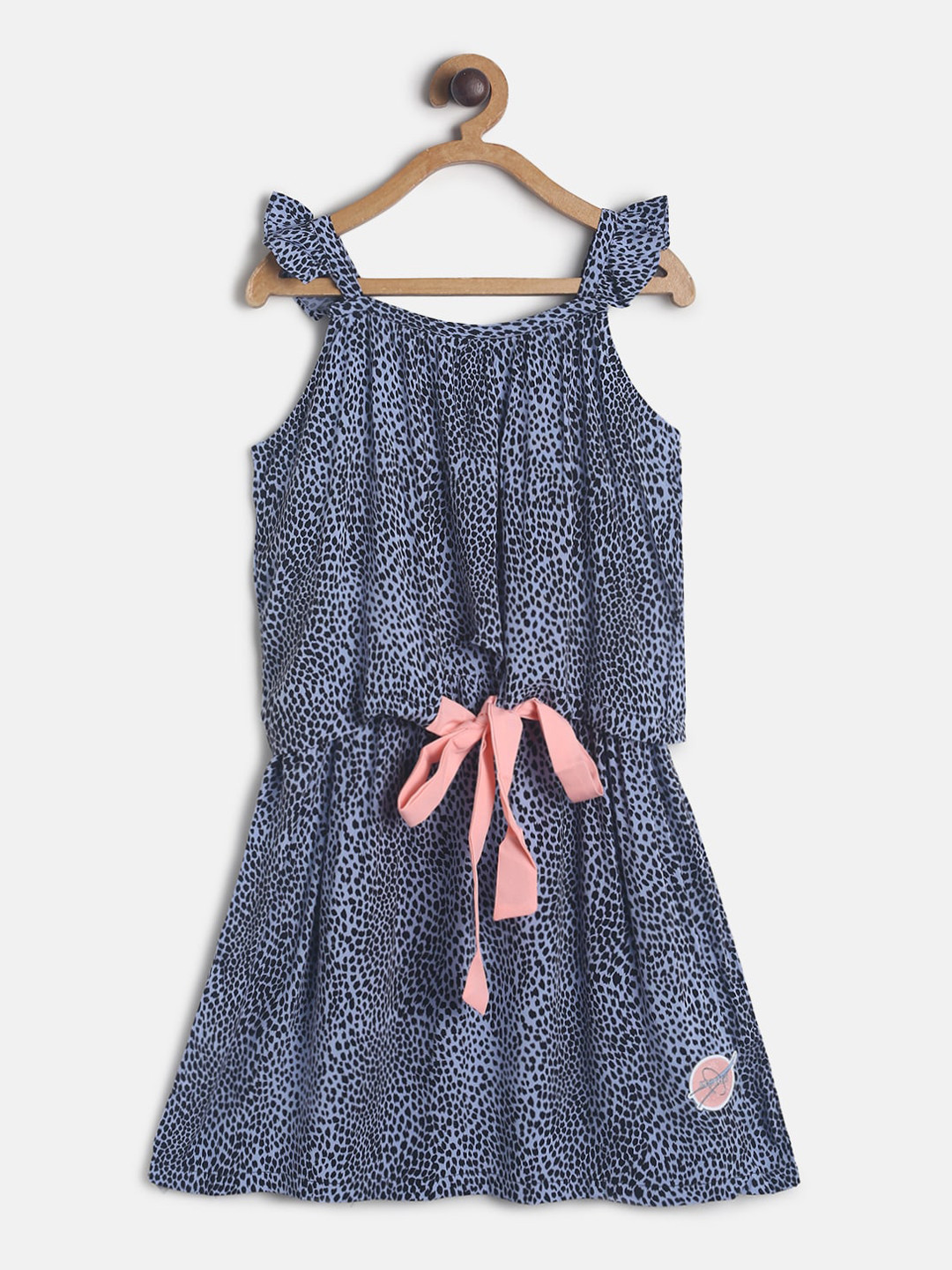 

TALES & STORIES Girls Blue Printed Dress