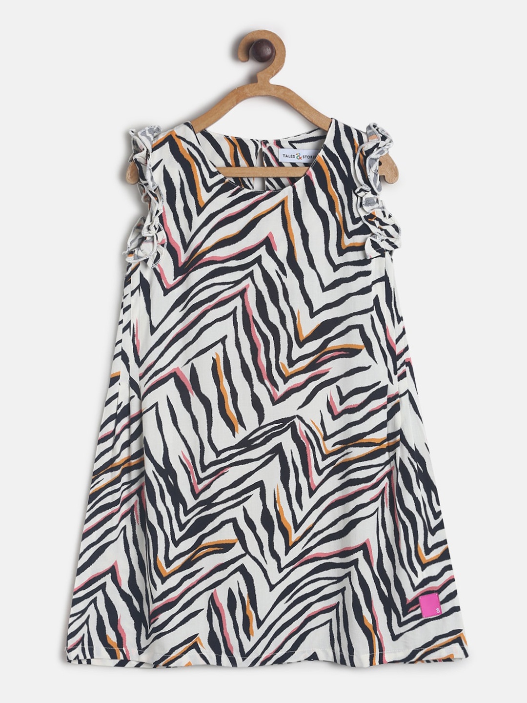 

TALES & STORIES White A-Line Dress