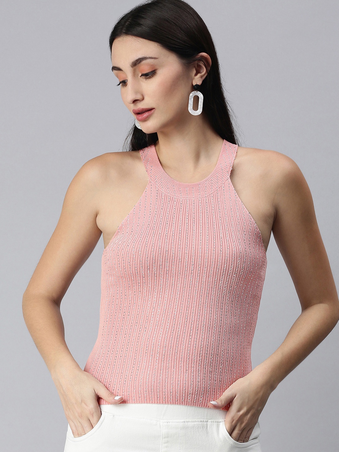 

XO LOVE Pink Embellished Top