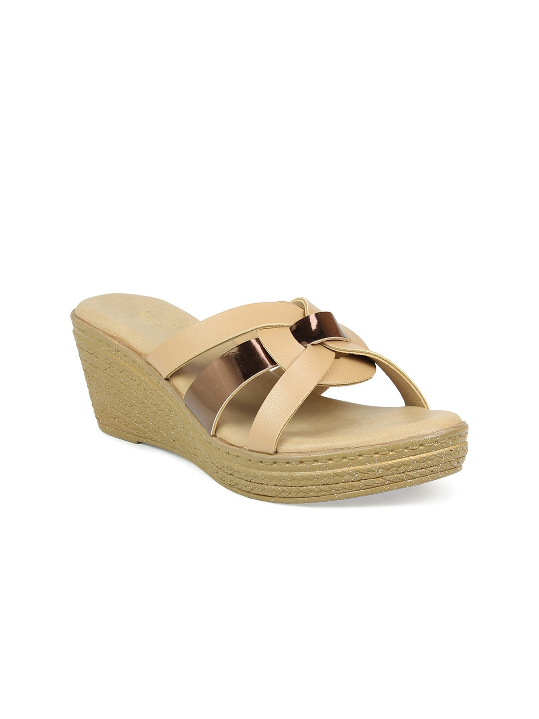 

Inc 5 Beige Wedge Sandals