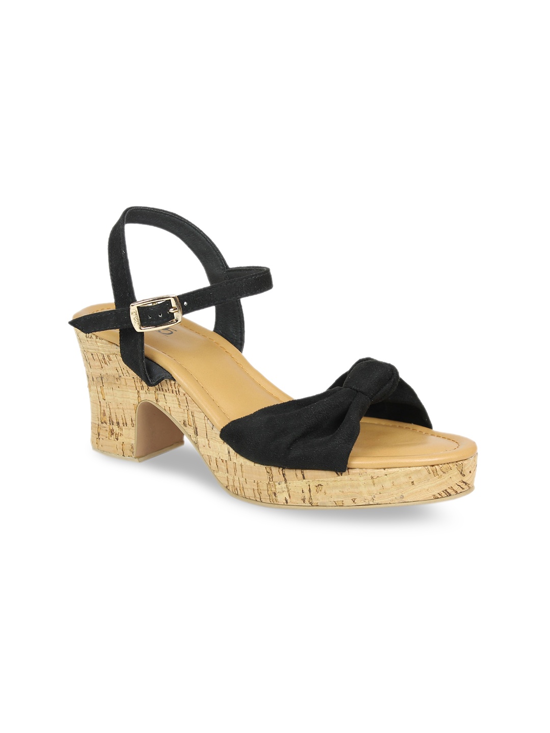 

Inc 5 Black Platform Sandals With Bows