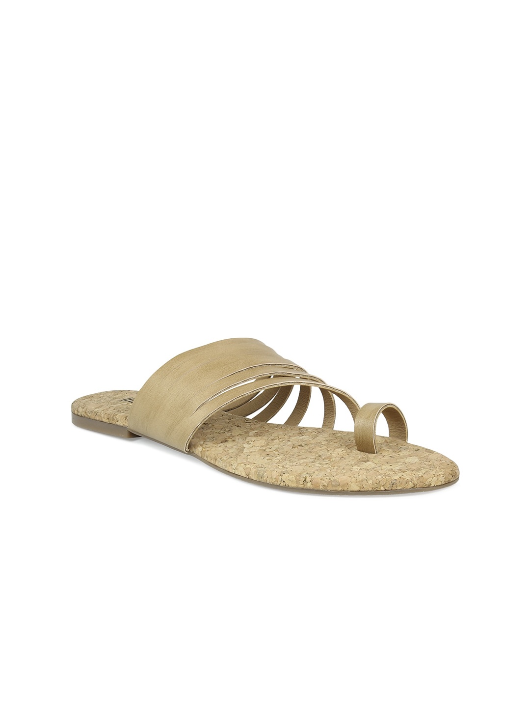 

Inc 5 Women Beige Embellished One Toe Flats
