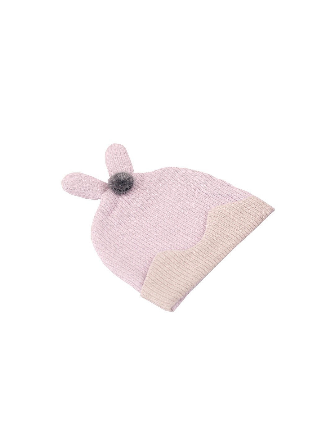 

Baby Moo Unisex Kids Pink Cotton Baby Moo Bunny Beanie