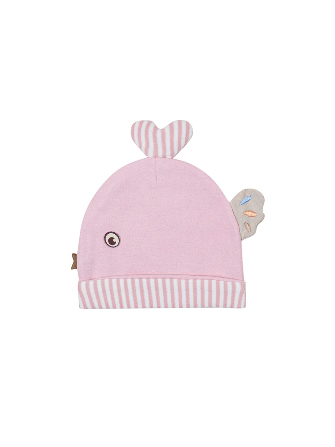 

Baby Moo Unisex Kids Pink & White Beanie