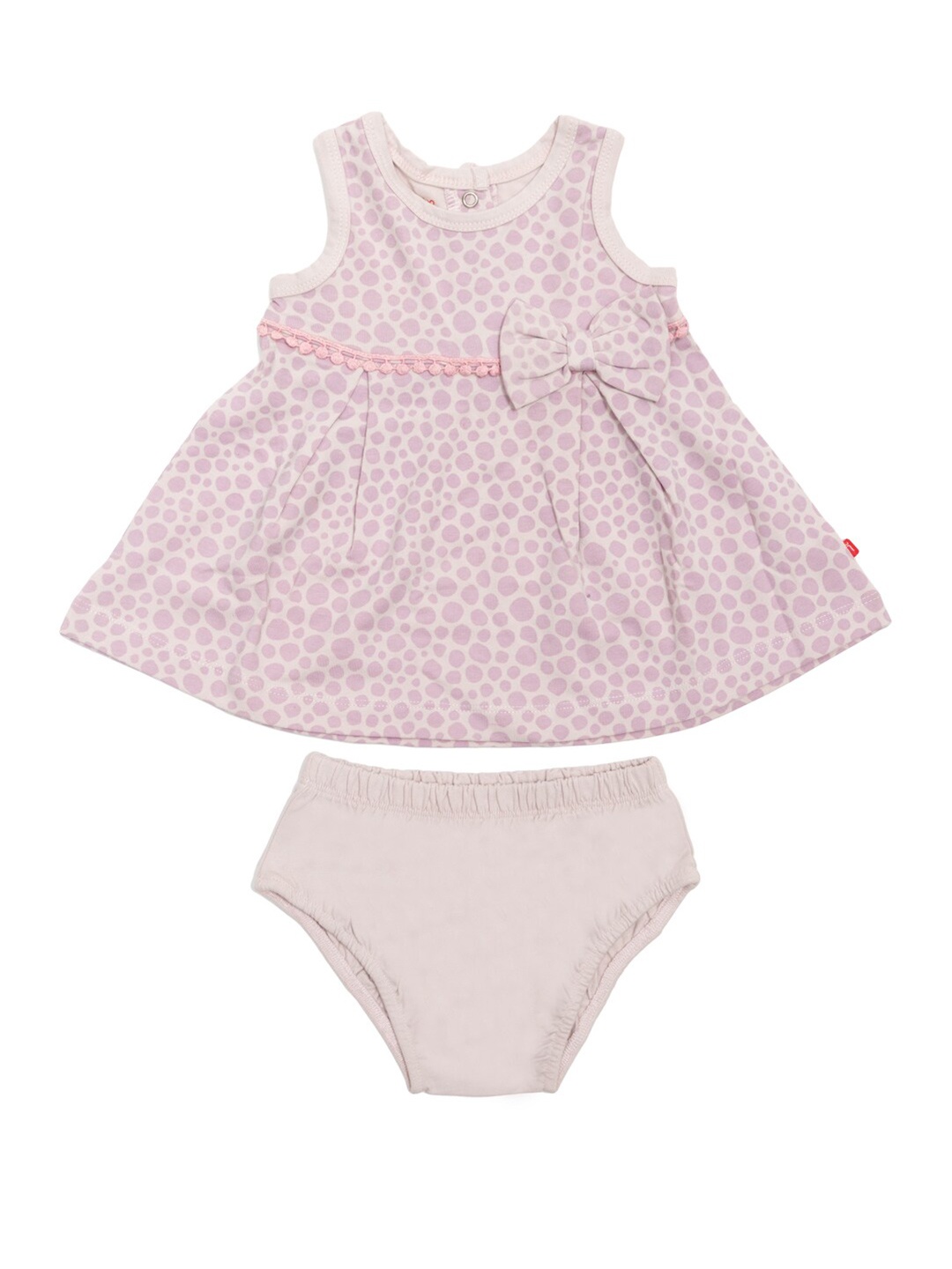 

Nino Bambino Girls Pink & White Printed Top with Shorts