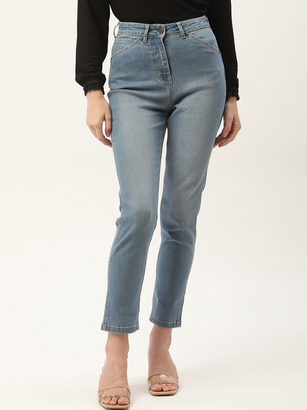 

ELLE Women Blue Straight Fit Jeans