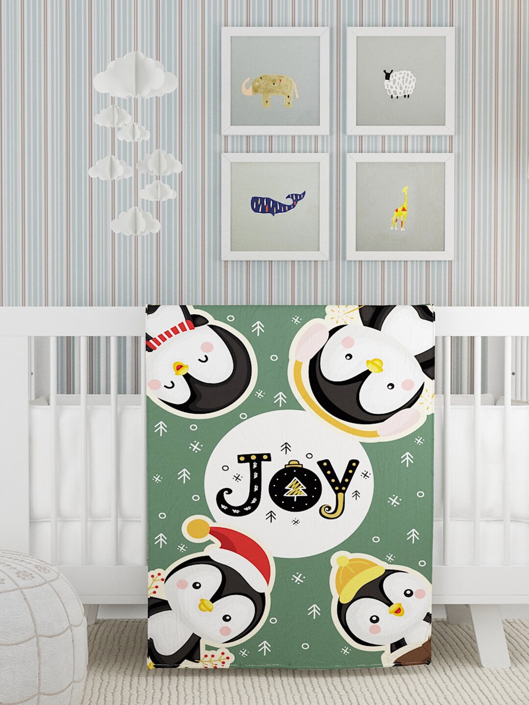 

A Homes Grace Green & Black Cartoon Characters Heavy Winter 600 GSM Single Bed Quilt