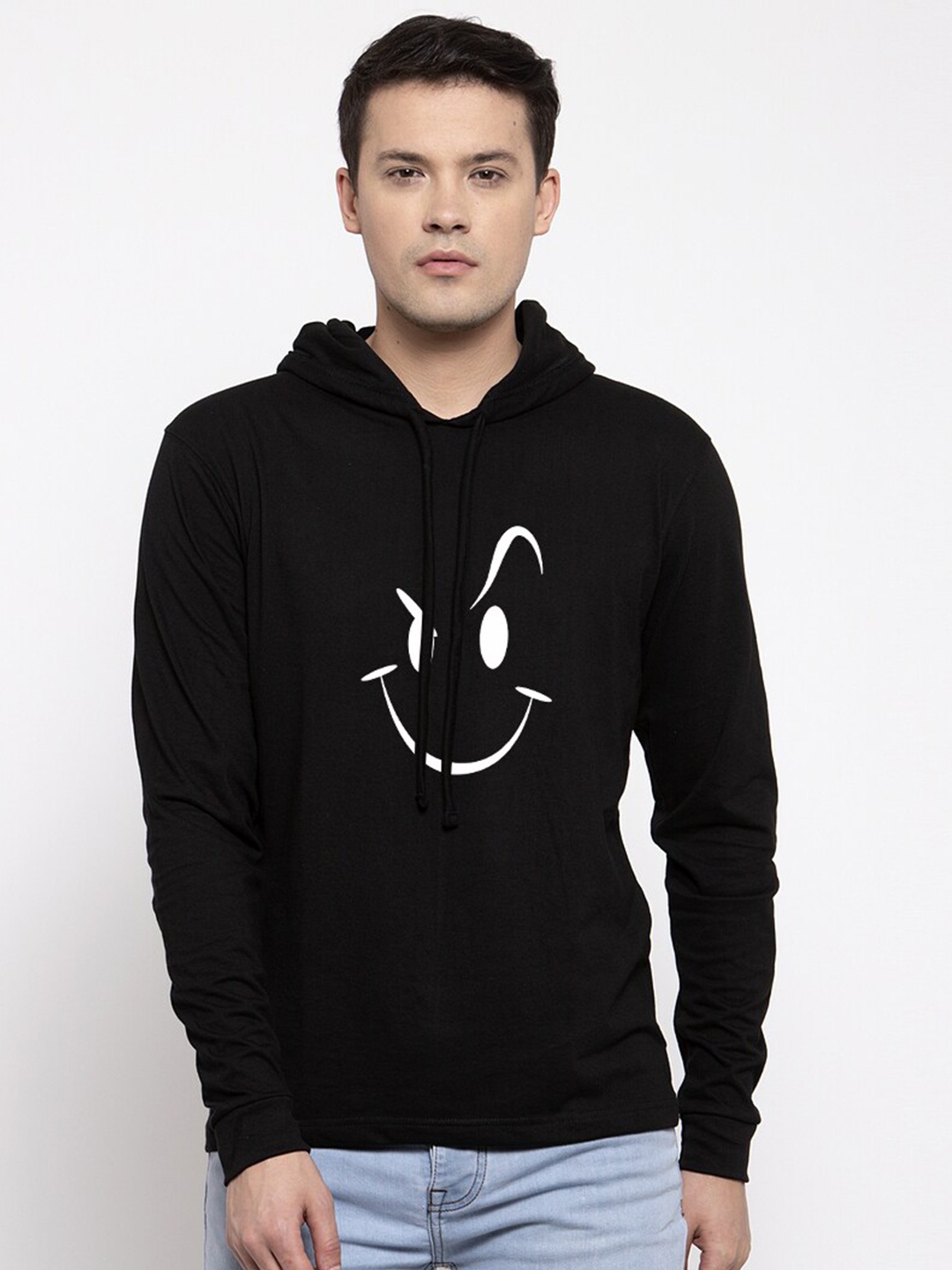 

Friskers Men Black Printed T-shirt