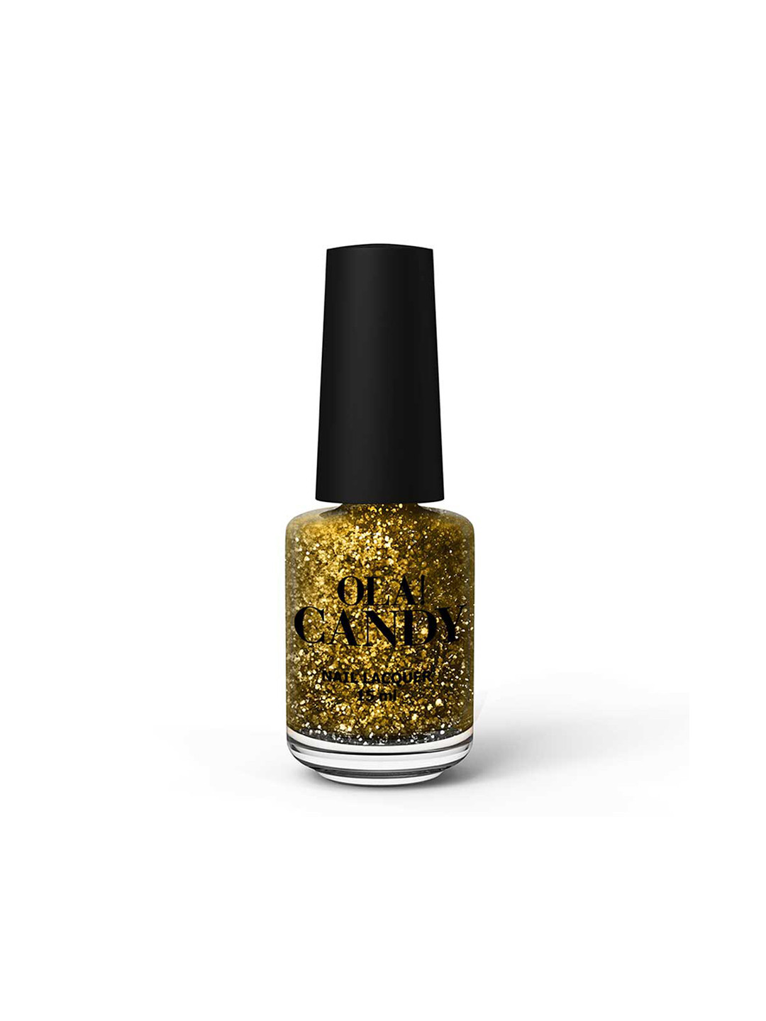 

OLA CANDY Woman Golden Glitzy by Ola! Candy Glitter Nail Polish- 15 ml, Gold