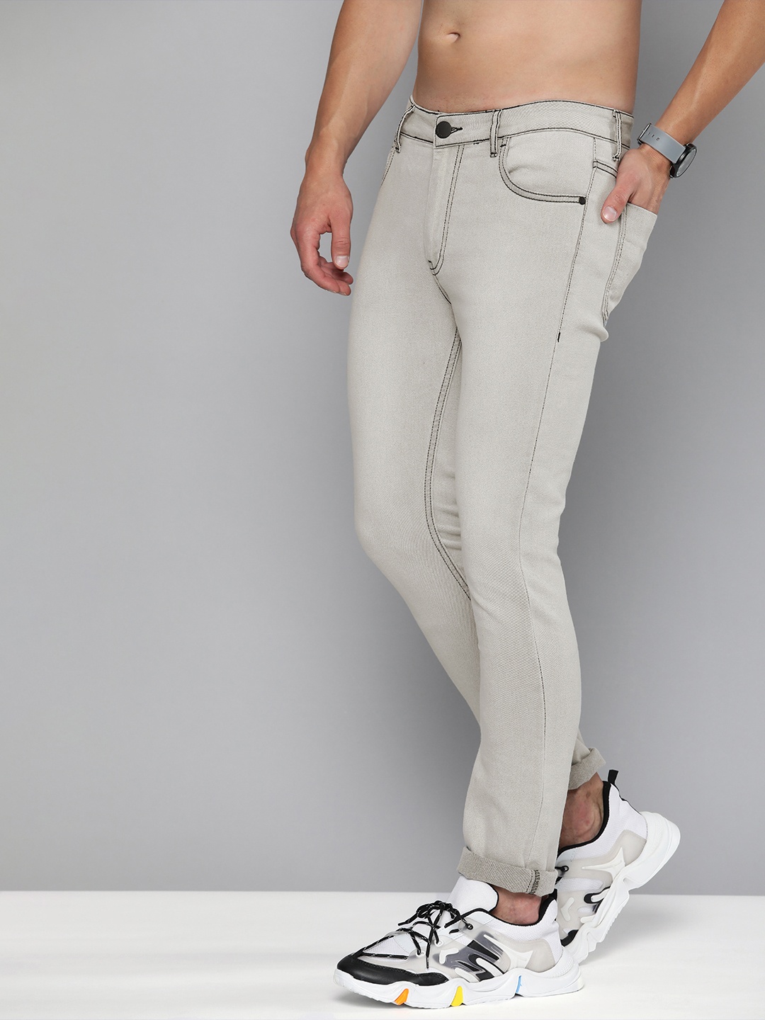 

HERE&NOW Men Grey Jeans