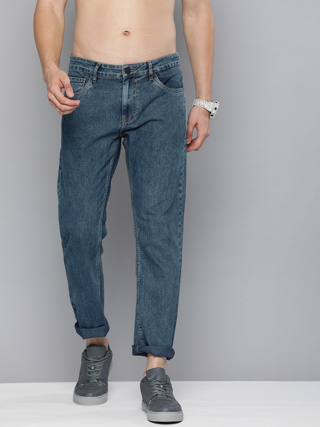 

HERE&NOW Men Blue Stretchable Jeans