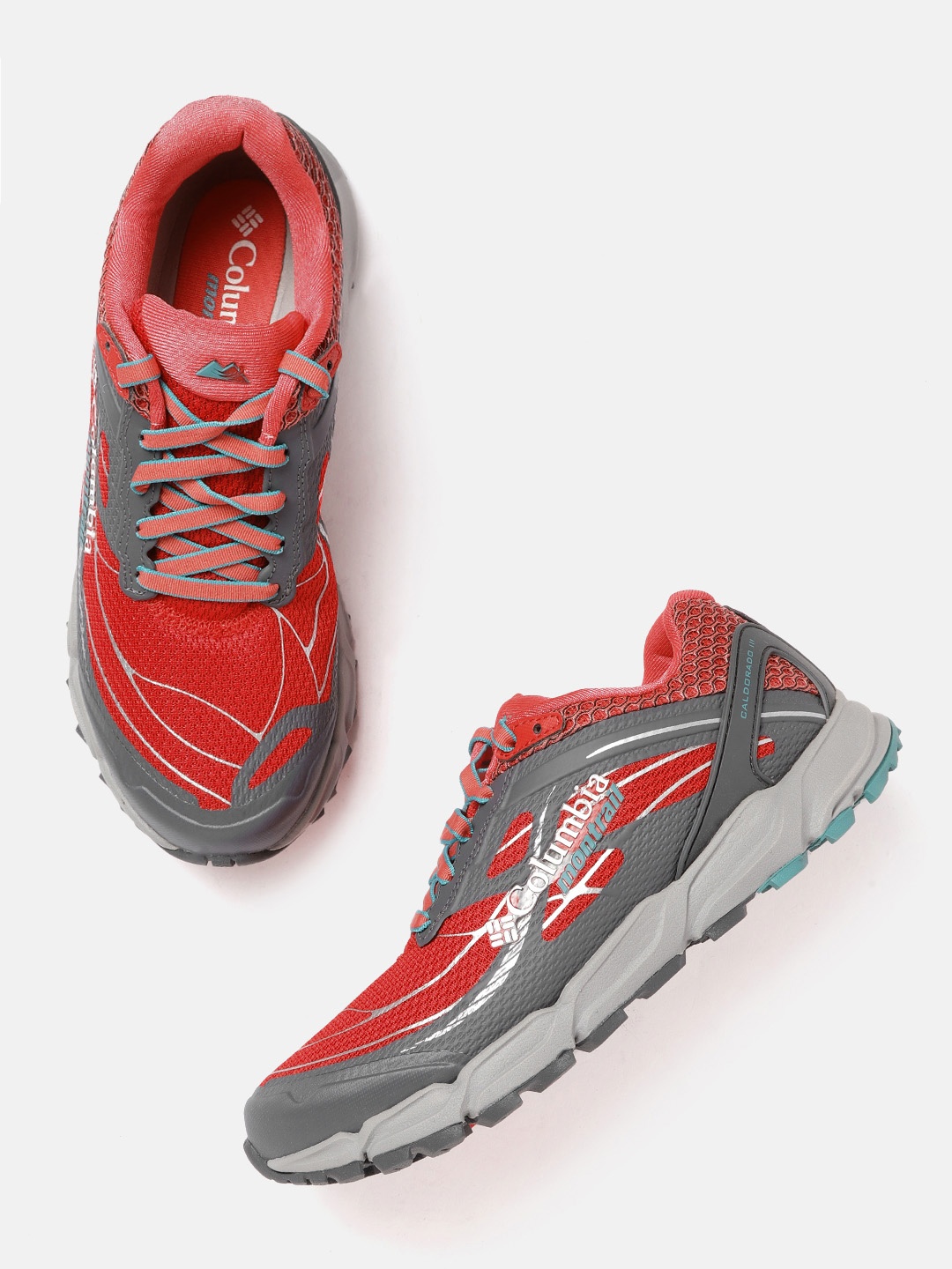 

Columbia Women Red & Grey CALDORADO III Non-Marking Running Shoes