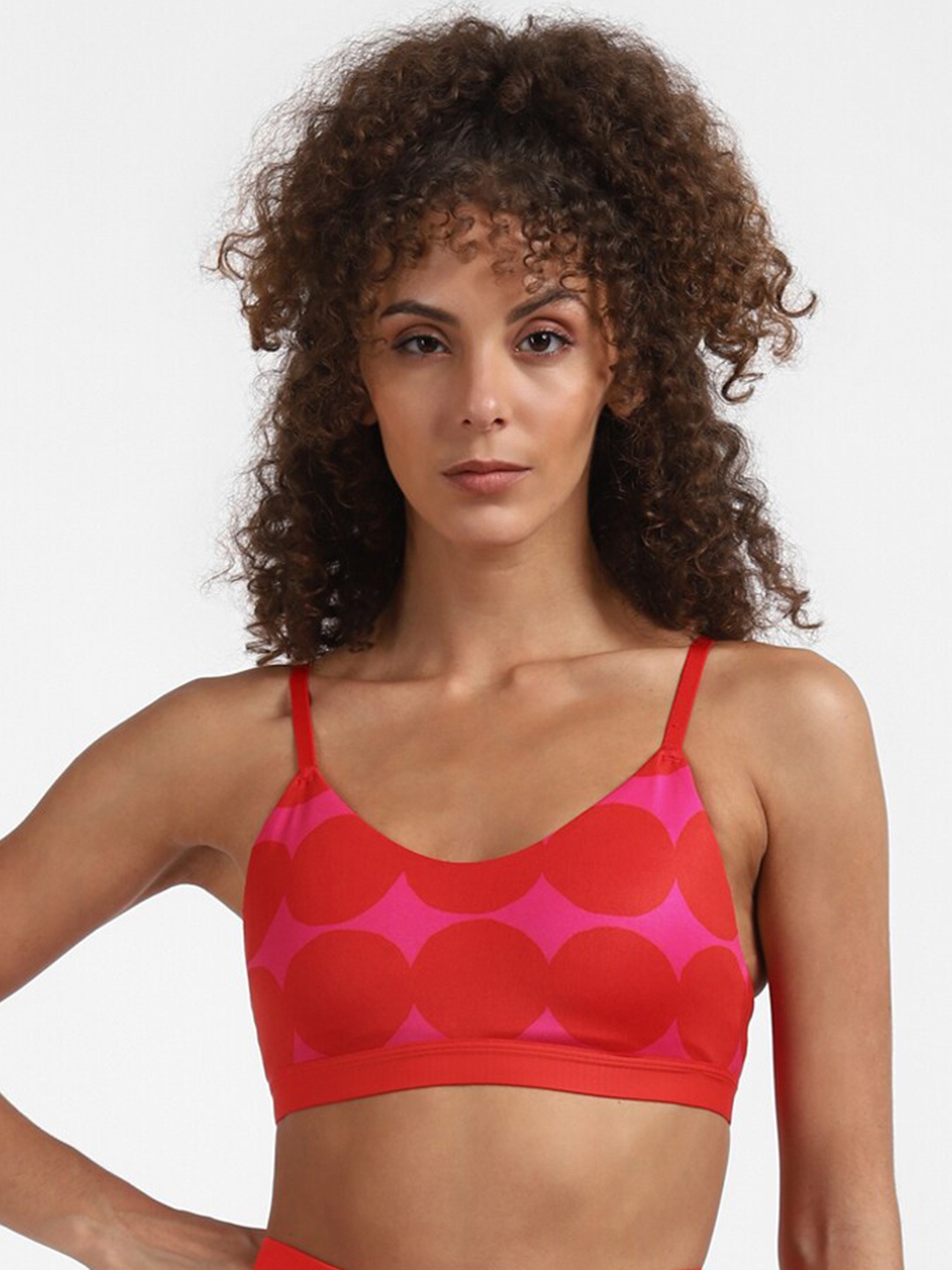 

ADIDAS Pink & Red Workout Bra
