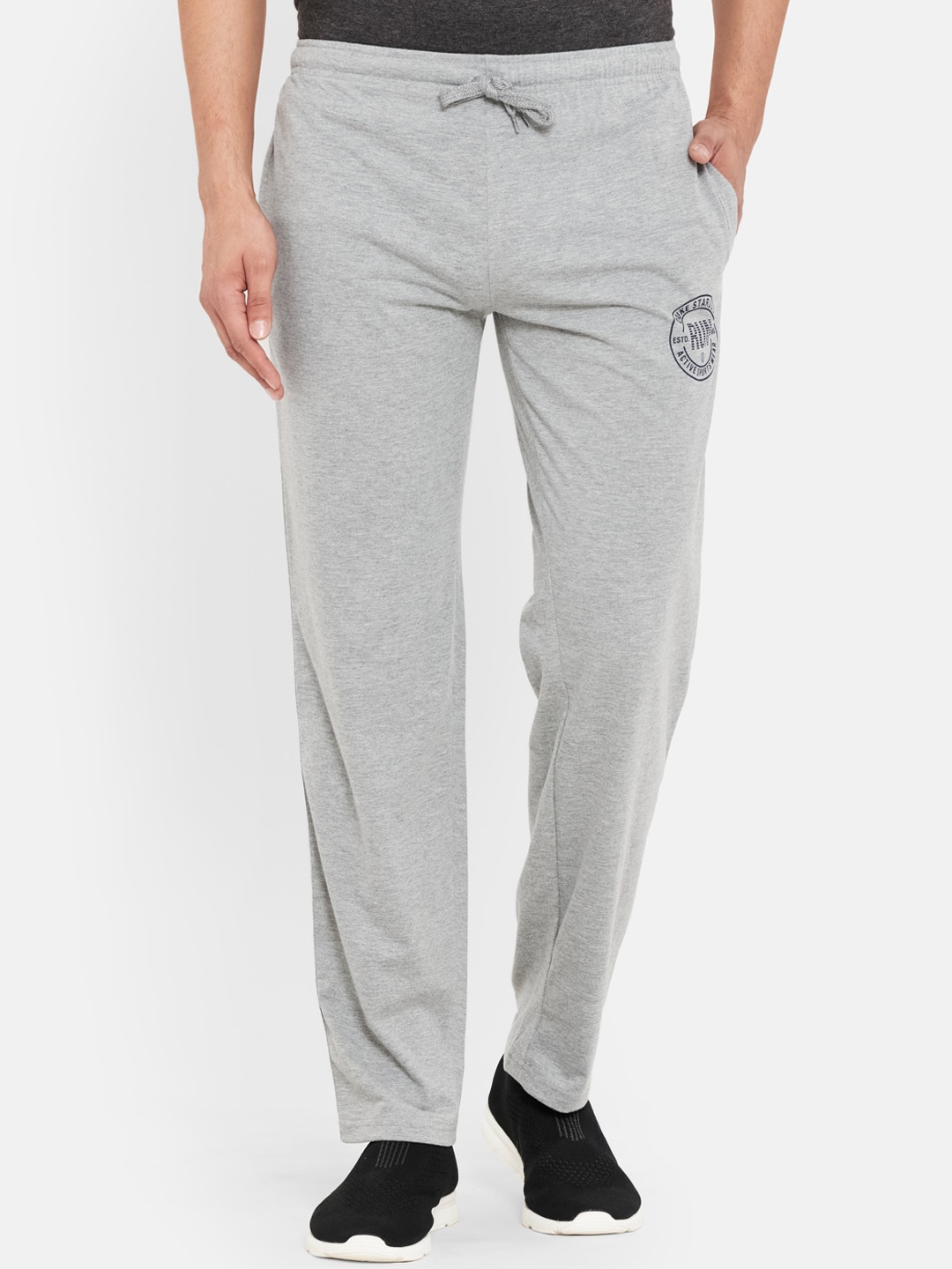 

Duke Women Grey Cotton Solid Track Pants