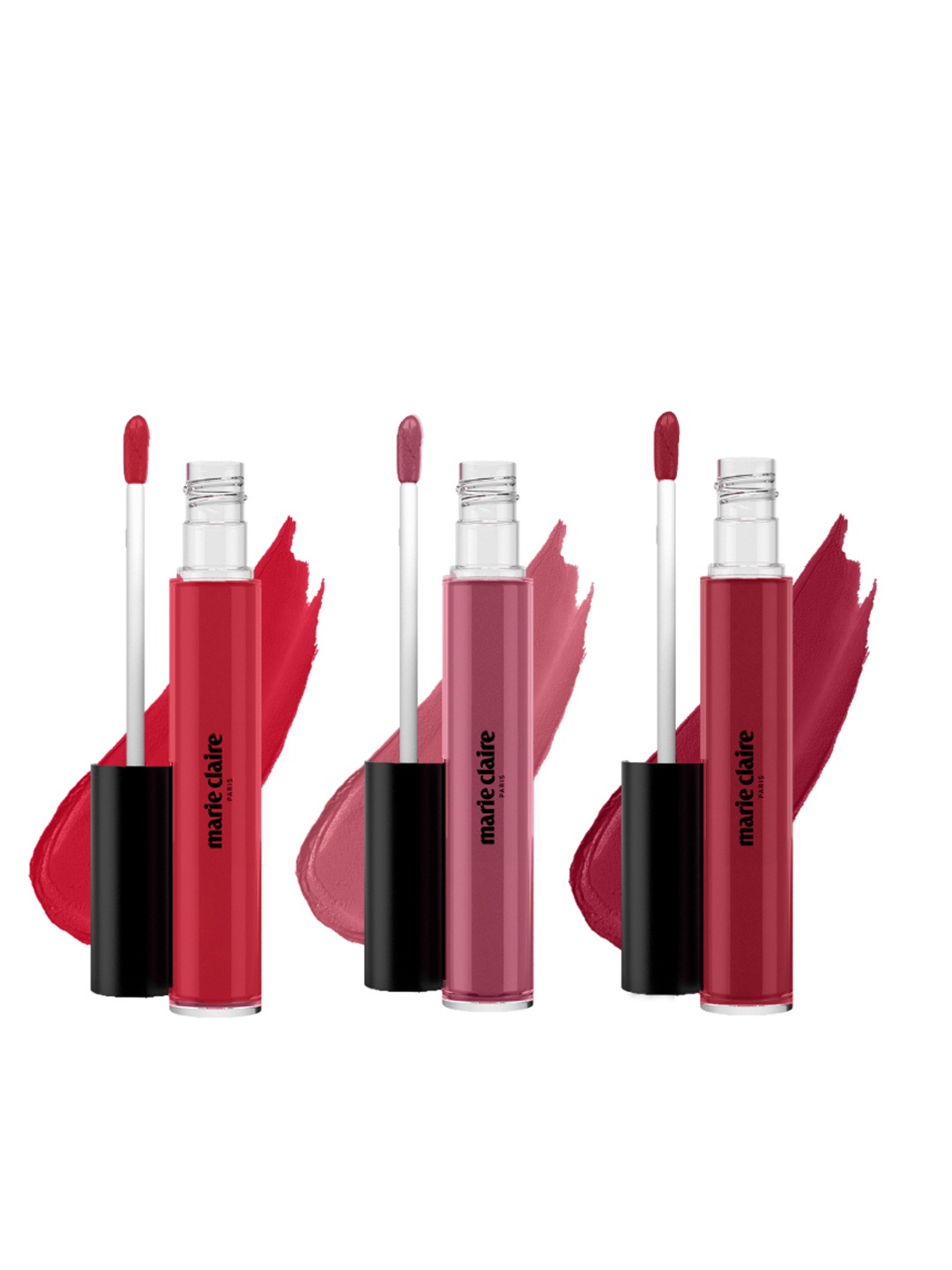 

Marie Claire Paris Set of 3 Lip Creme - 2.7 g each, Pink