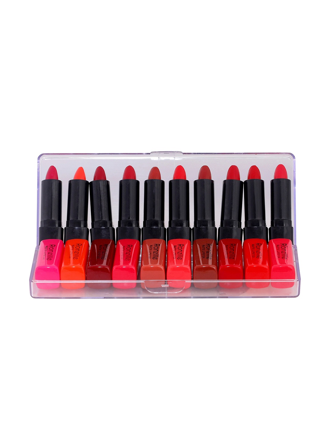

Ronzille Matte Look Mini lipstick Set of 10 pc, Multi