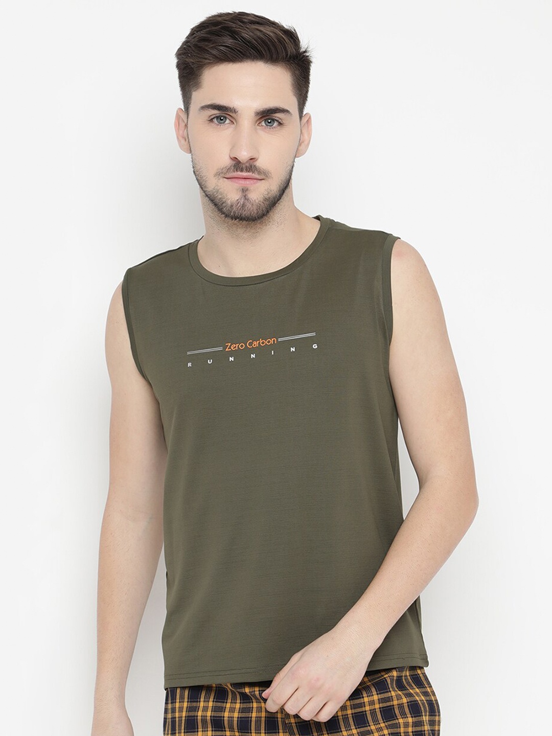 

V2 Value & Variety Men Olive Green T-shirt