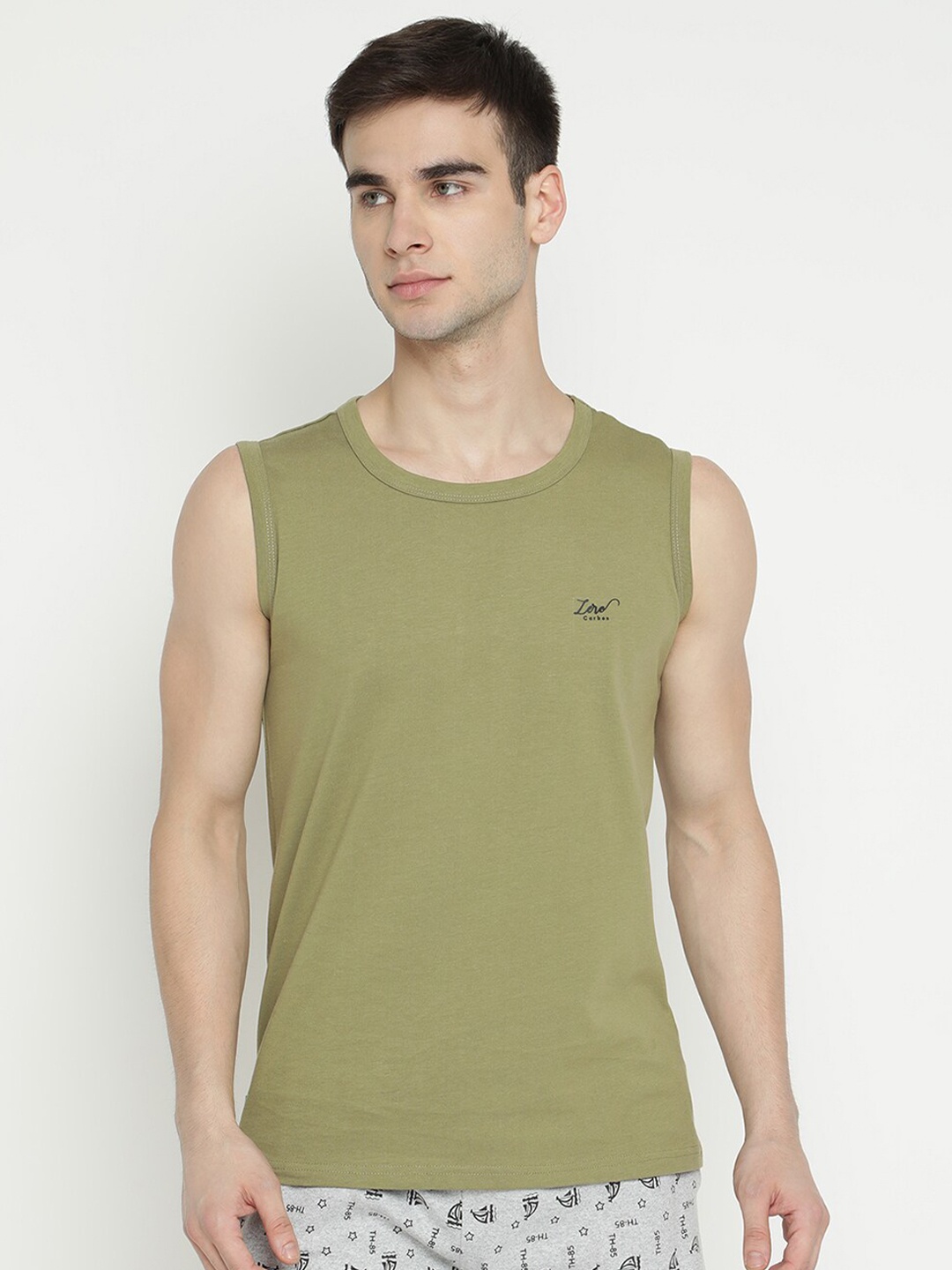 

V2 Value & Variety Men Olive Green T-shirt