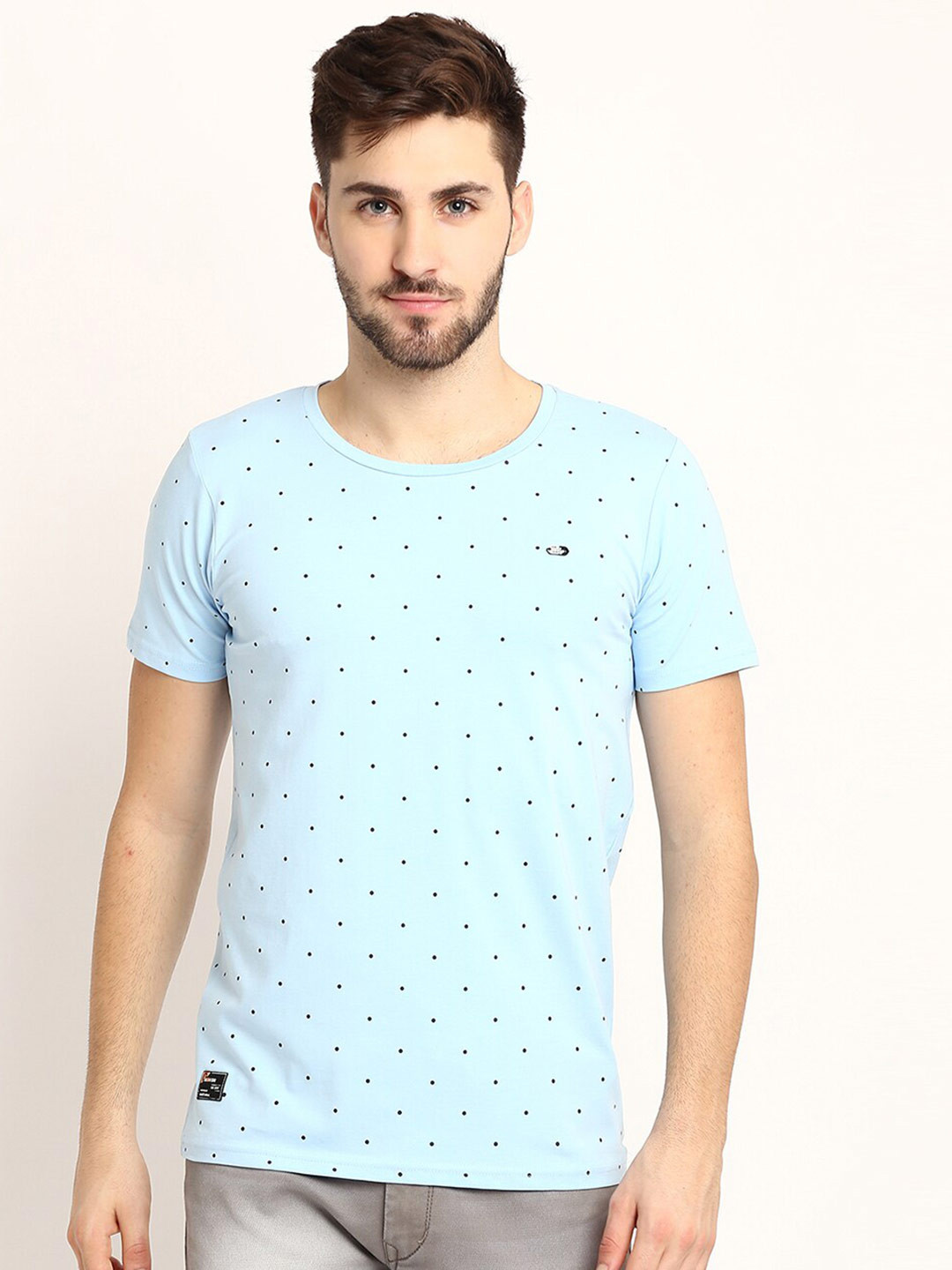 

V2 Value & Variety Men Blue Printed T-shirt