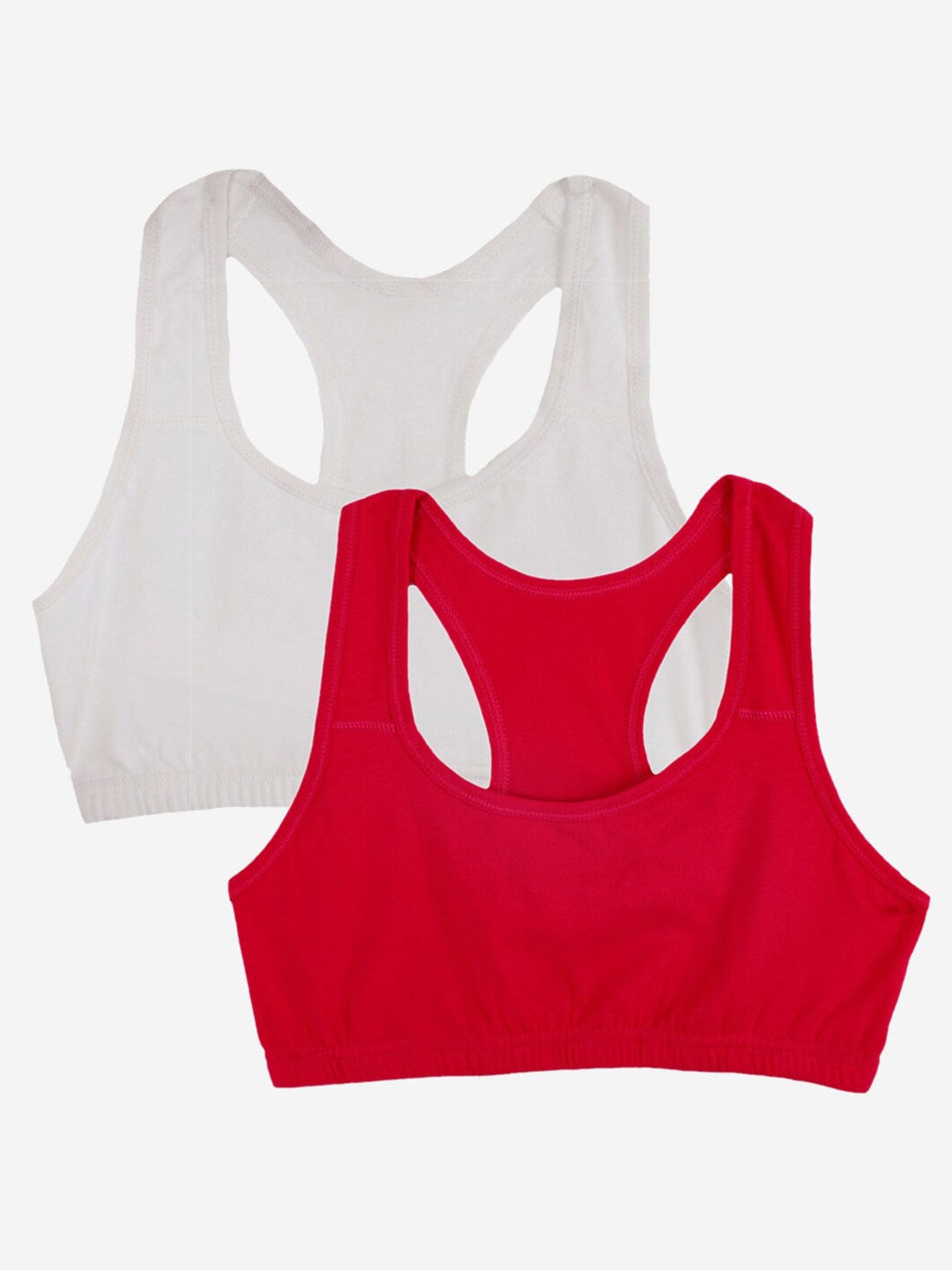 

YK Pack of 2 Red & White Beginners Bra