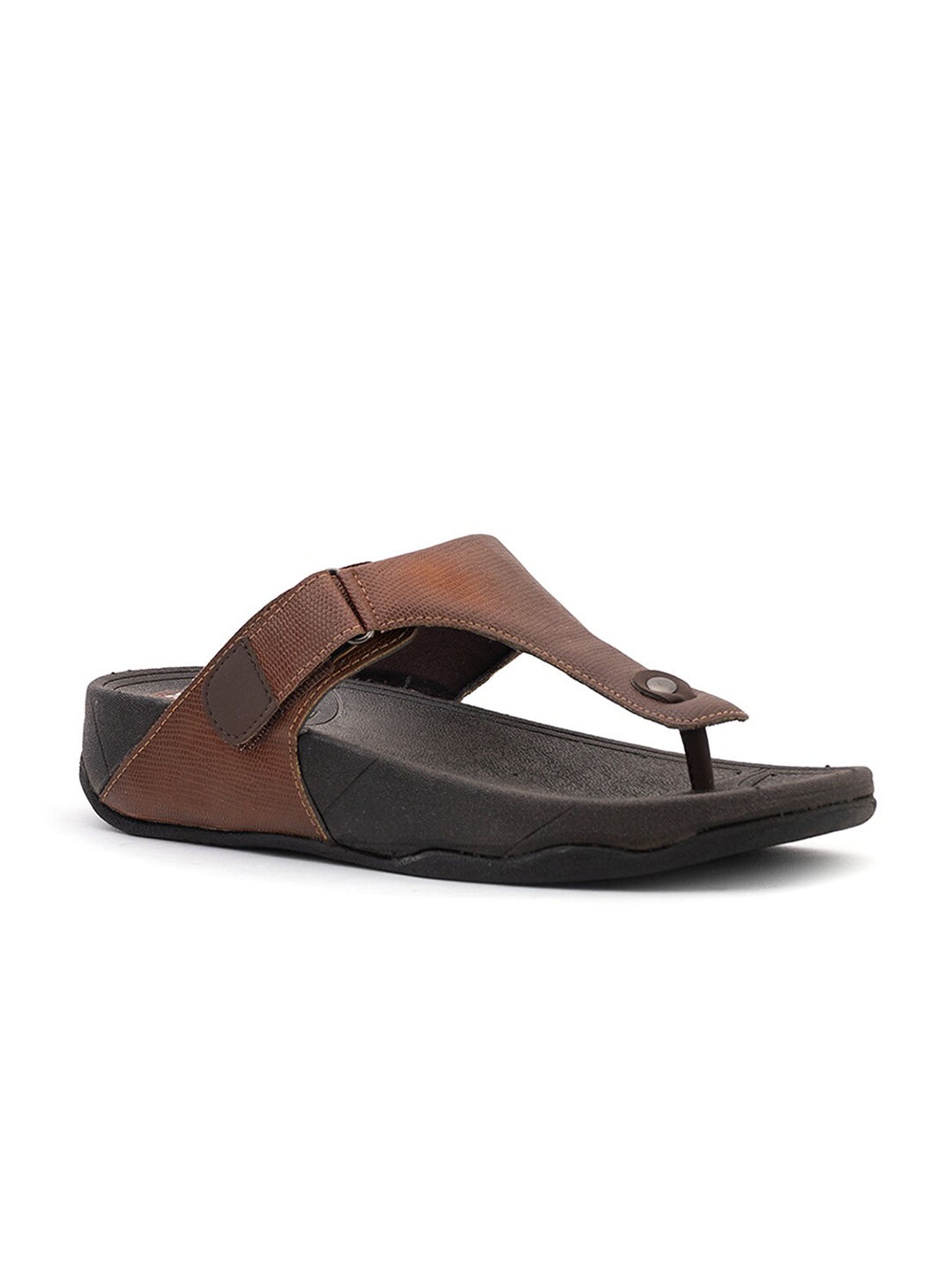 

Khadims Men Brown Comfort Sandals