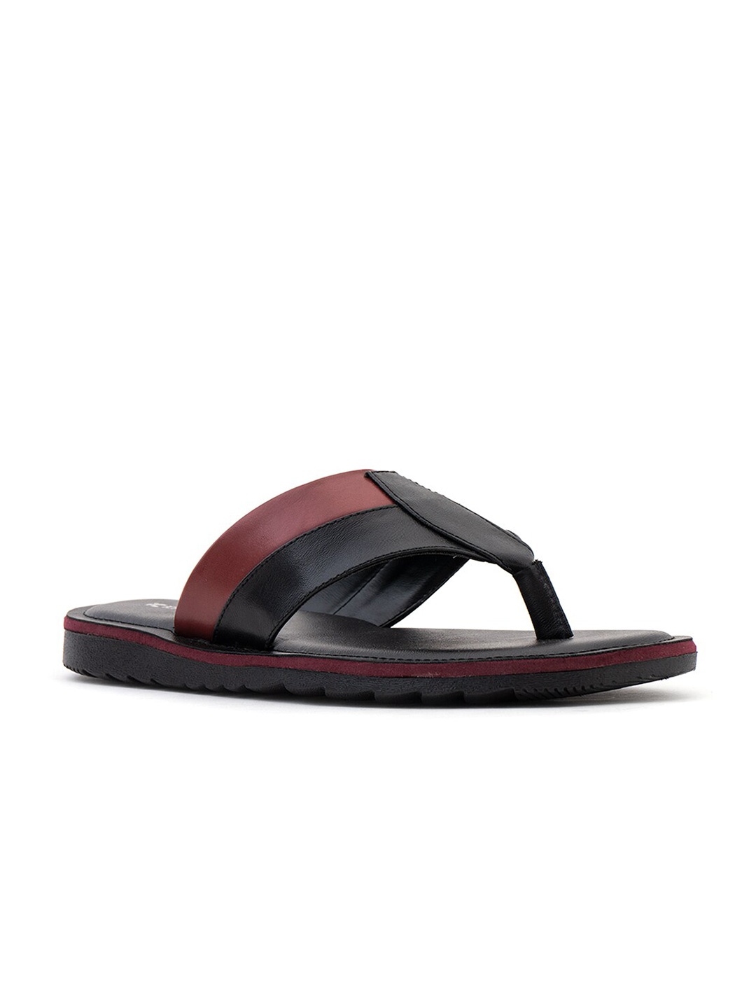 

Khadims Men Black & Brown Comfort Sandals
