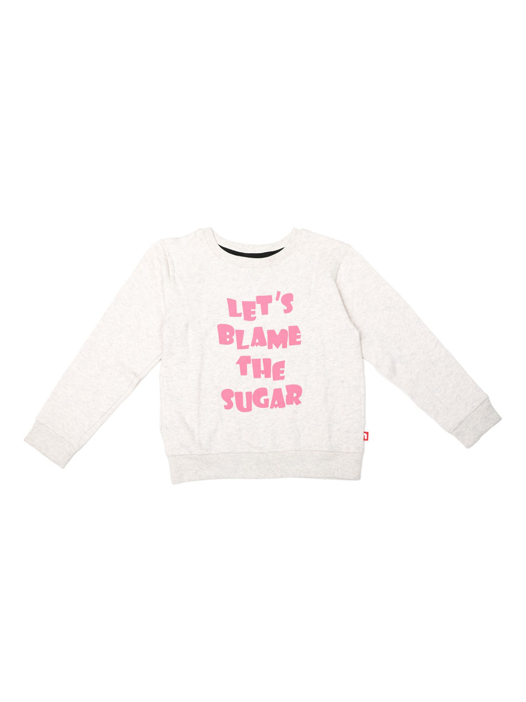 

Nino Bambino Girls White Printed Fleece Sweatshirt