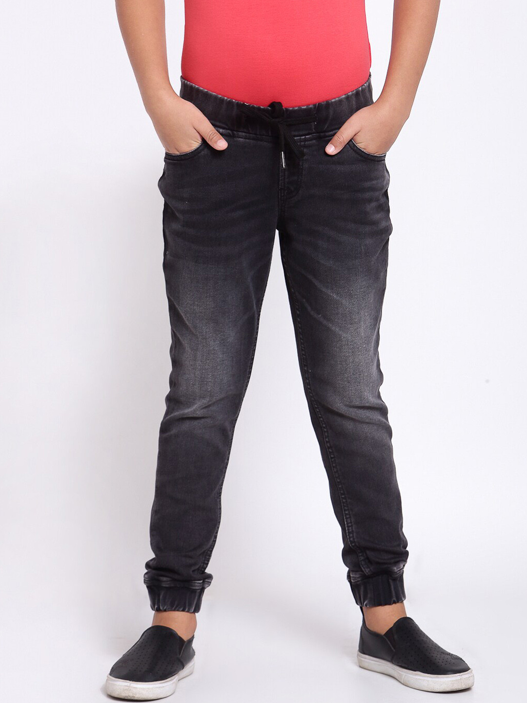 

Pepe Jeans Boys Black Low Distress Heavy Fade Jeans