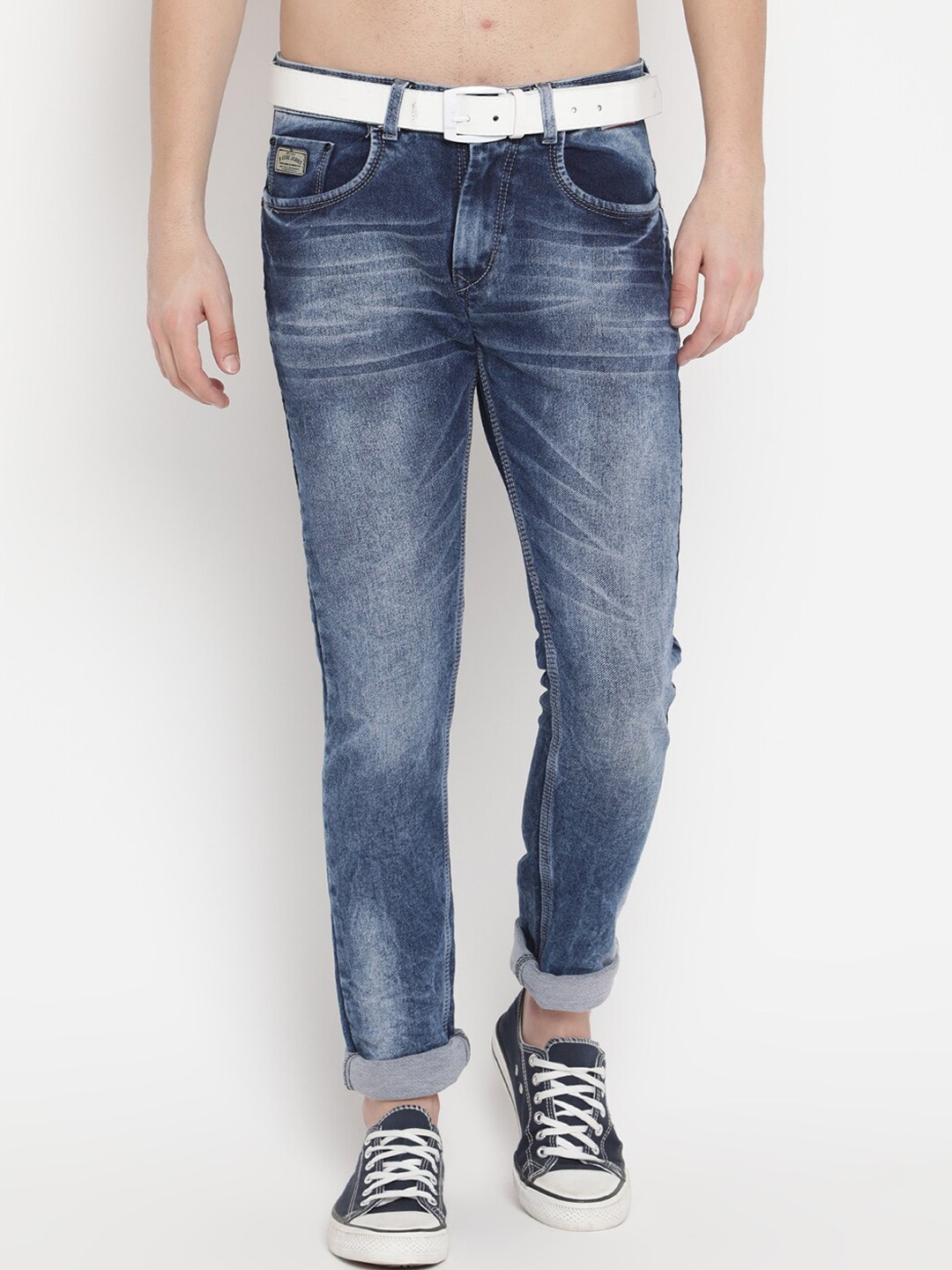 

V2 Value & Variety Men Blue Heavy Fade Jeans