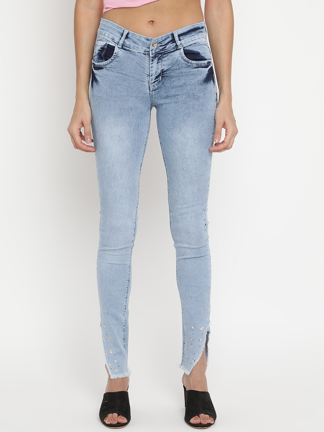 

V2 Value & Variety Women Blue Heavy Fade Jeans