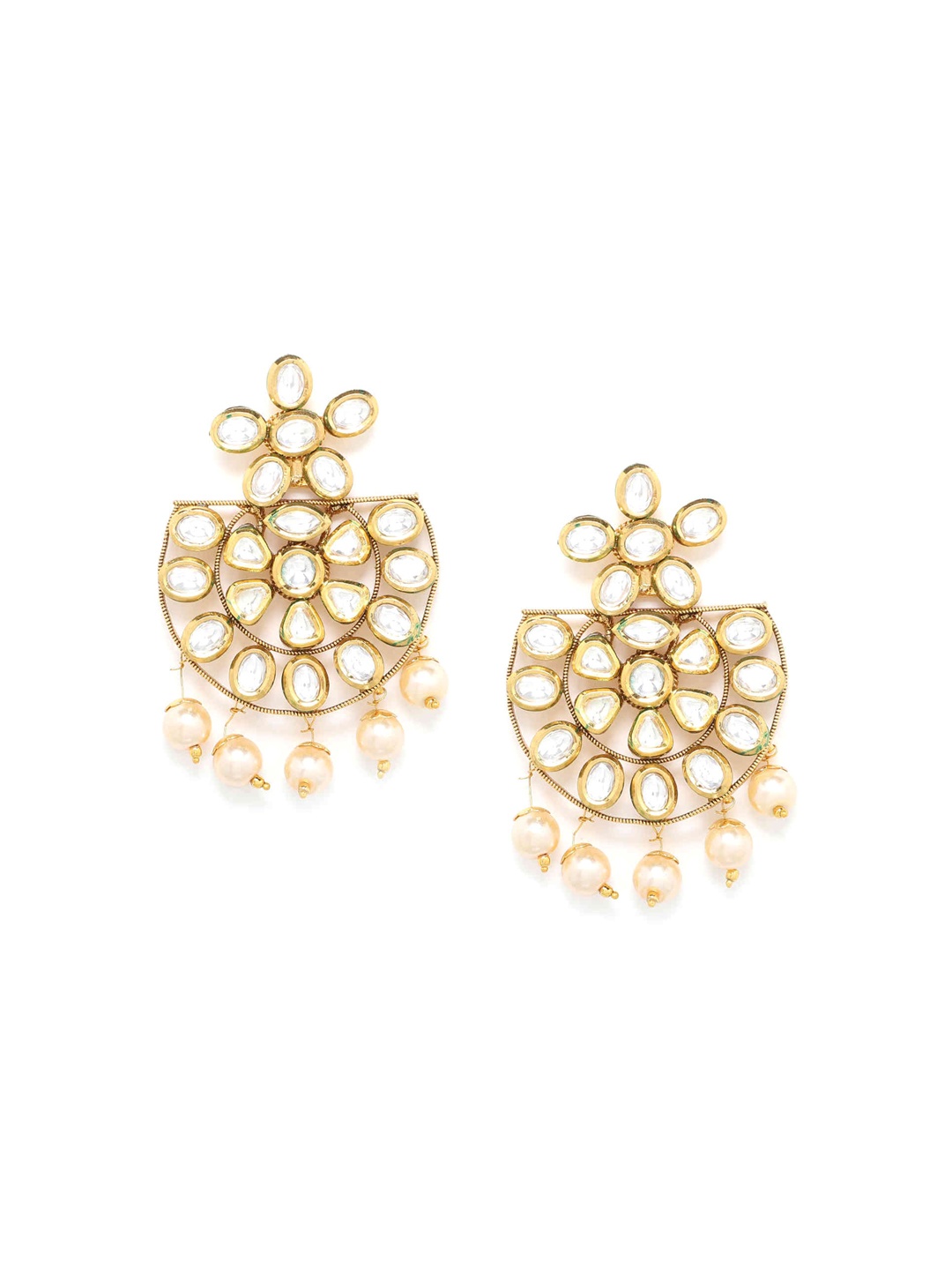 

Kairi Green Contemporary Chandbalis Earrings