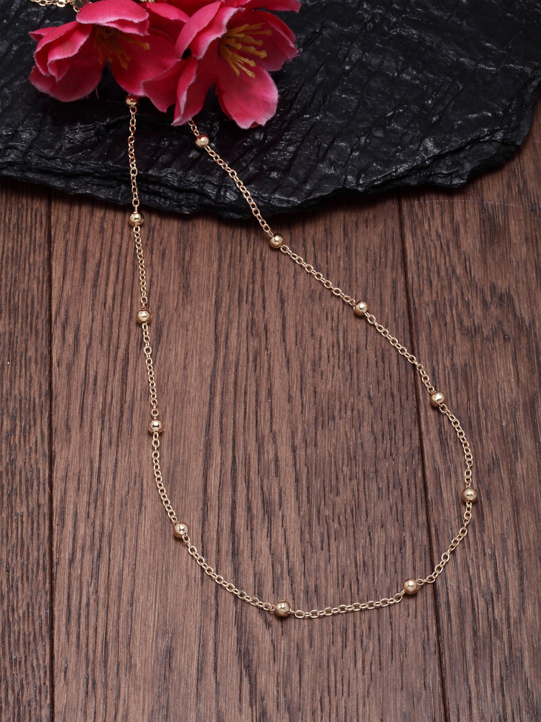 

Ferosh Gold-Toned Beaded Waist Chain