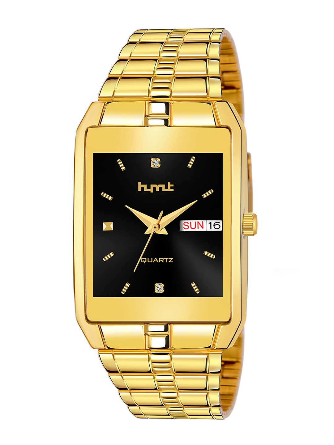 

HYMT Men Golden Analogue Watch HMTY-7013, Gold