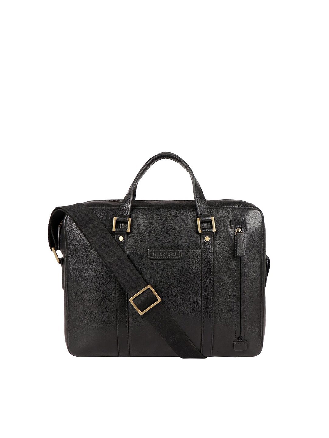 

Hidesign Men Black Messenger Bag