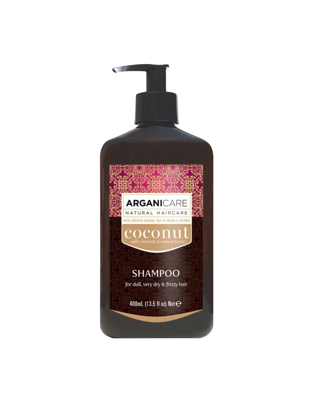 

ARGANICARE Hydrating Coconut Oil Shampoo for Hair Enrichment - 400ml, Brown