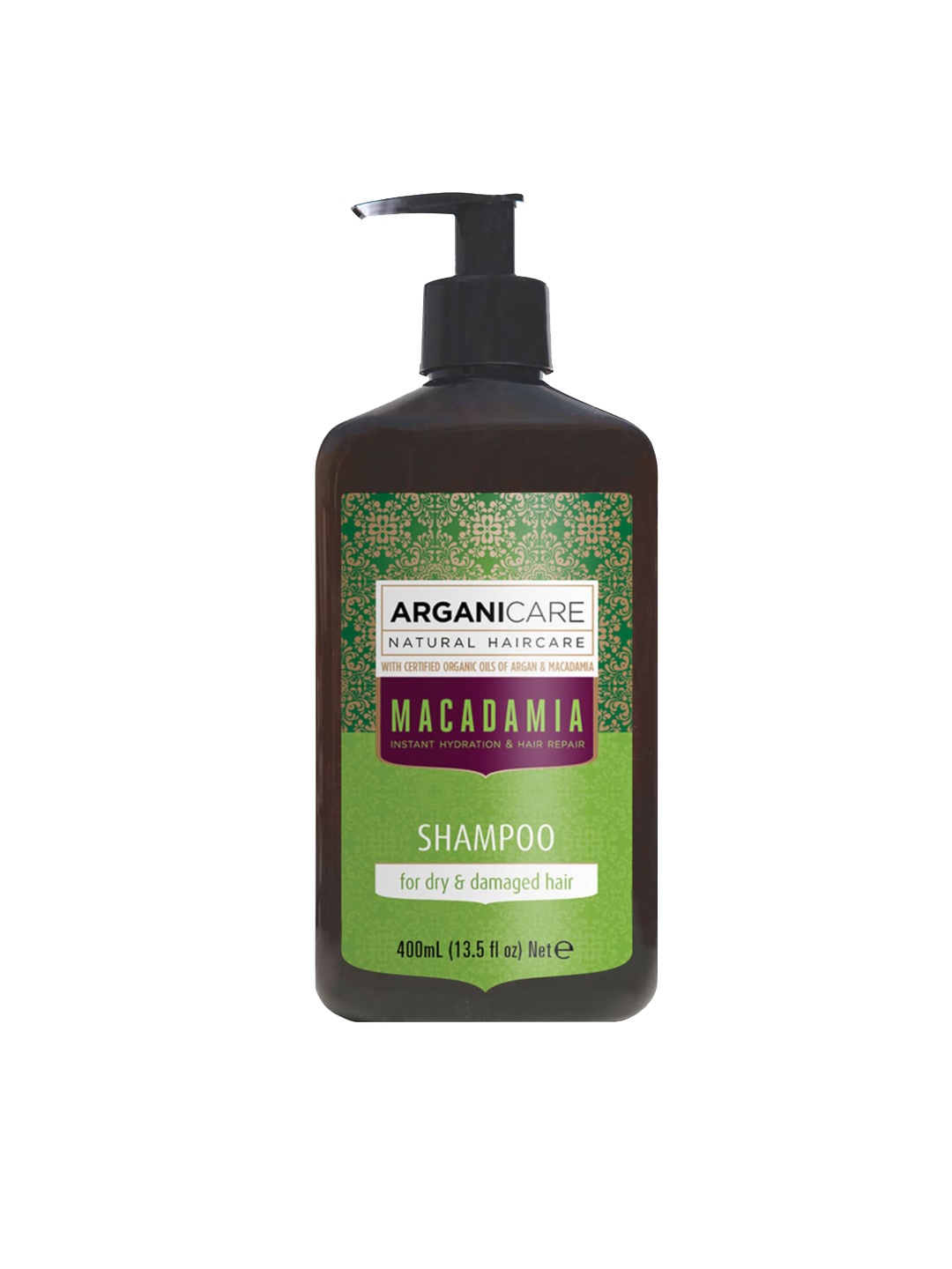 

ARGANICARE Organic Argan Oil and Macadamia Shampoo - 400ml, Brown