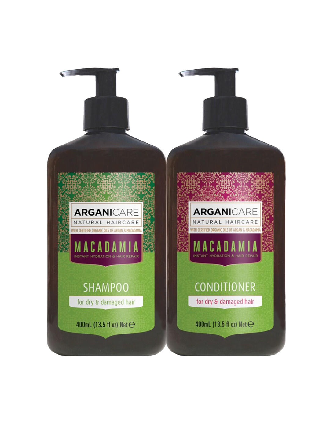 

ARGANICARE Natural Macadamia Boost Volume Shampoo With Conditioner - 800 ml, Brown