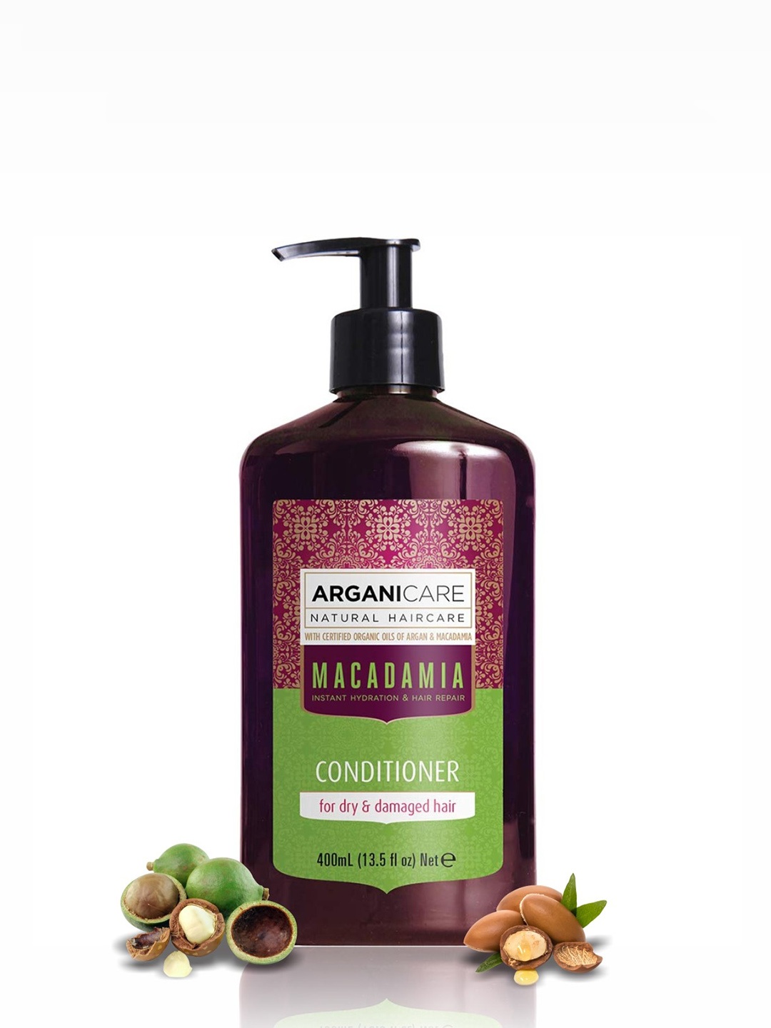 

ARGANICARE Hydrating Macadamia Conditioner for Dry Hair - 400ml, Brown