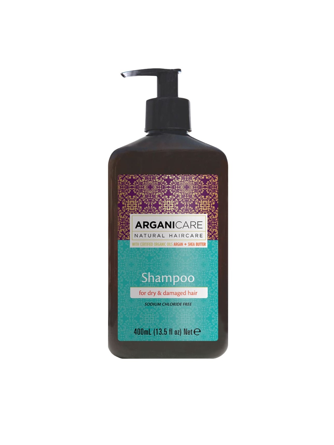 

Arganicare Shampoo for Dry & Damaged Hair with Organic Argan Oil & Shea Butter - 400ml, Brown