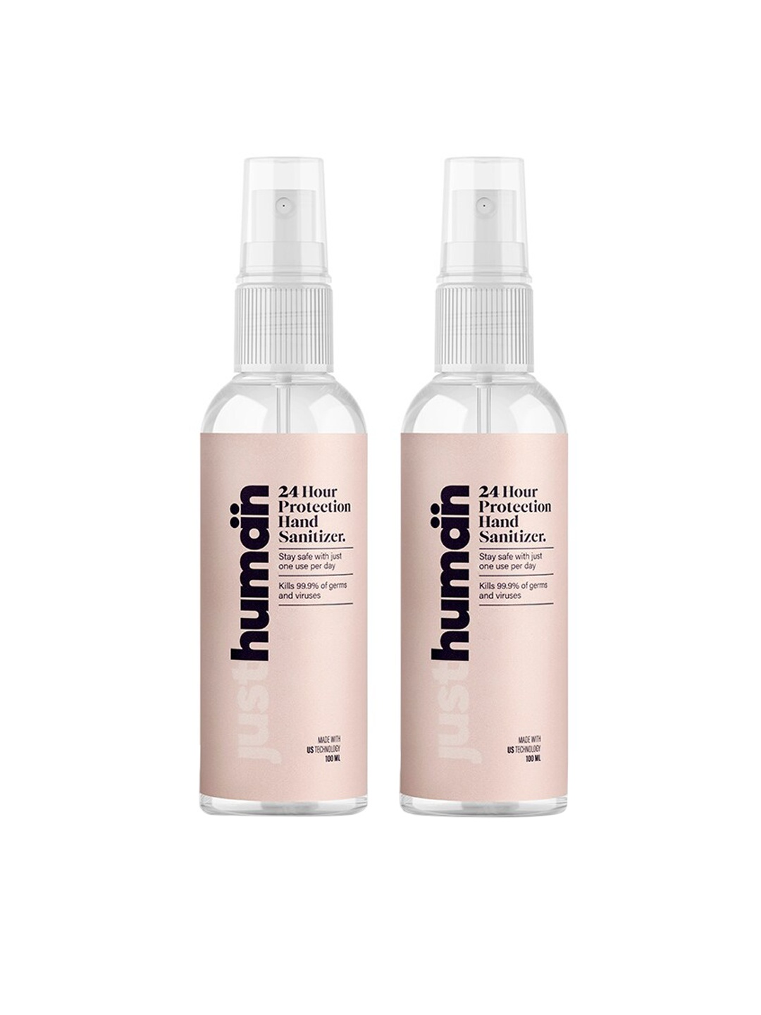 

Just Human Pack Of 2 Hand Sanitizer-200ml, Transparent
