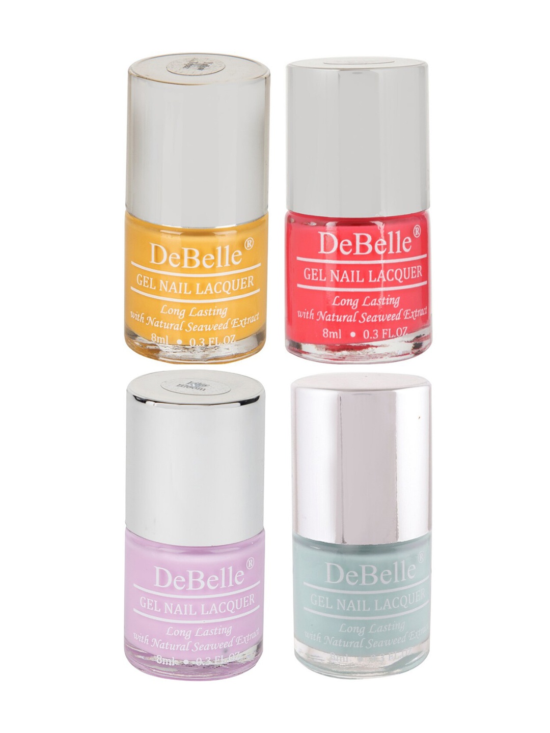 

DeBelle Set Of 4 Jam Donut Pastels Gel Nail Polish - 8ml Each, Multi