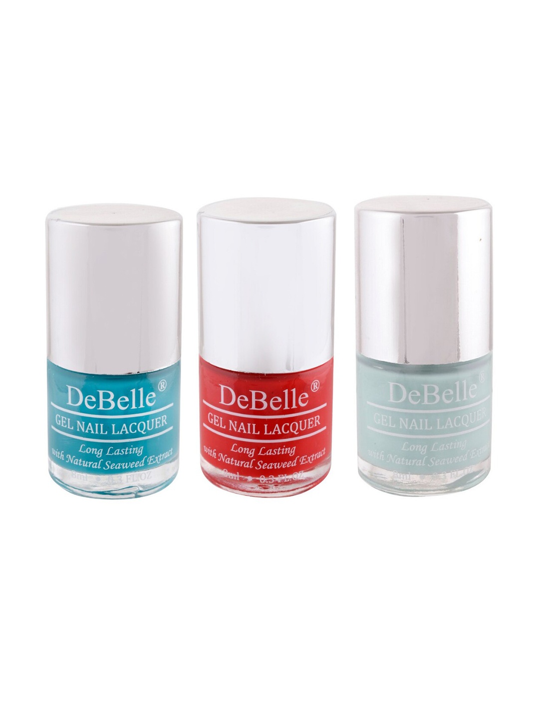 

DeBelle Set Of 3 Gel Nail Polish - 8ml Each, Multi