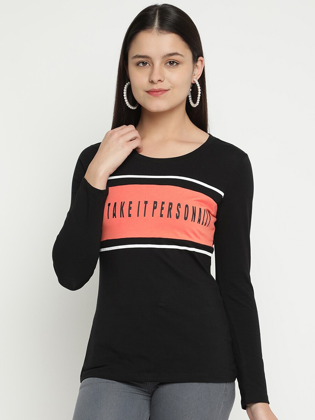 

V2 Value & Variety Black Regular Top