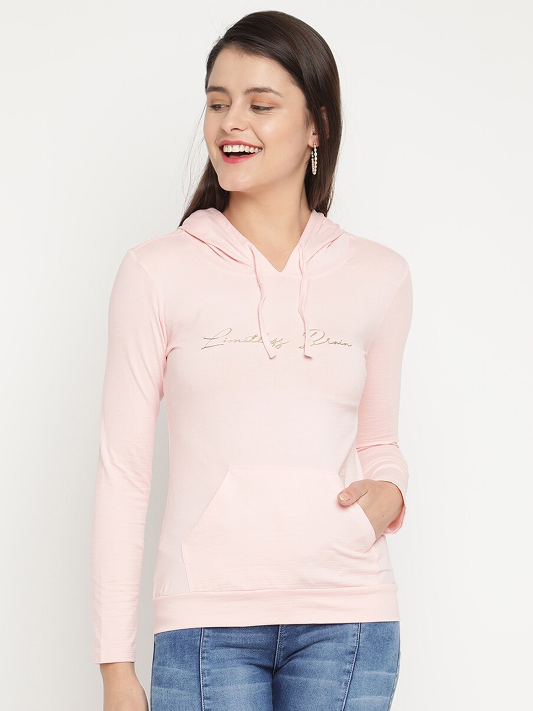 

V2 Value & Variety Peach-Coloured Shirt Style Top