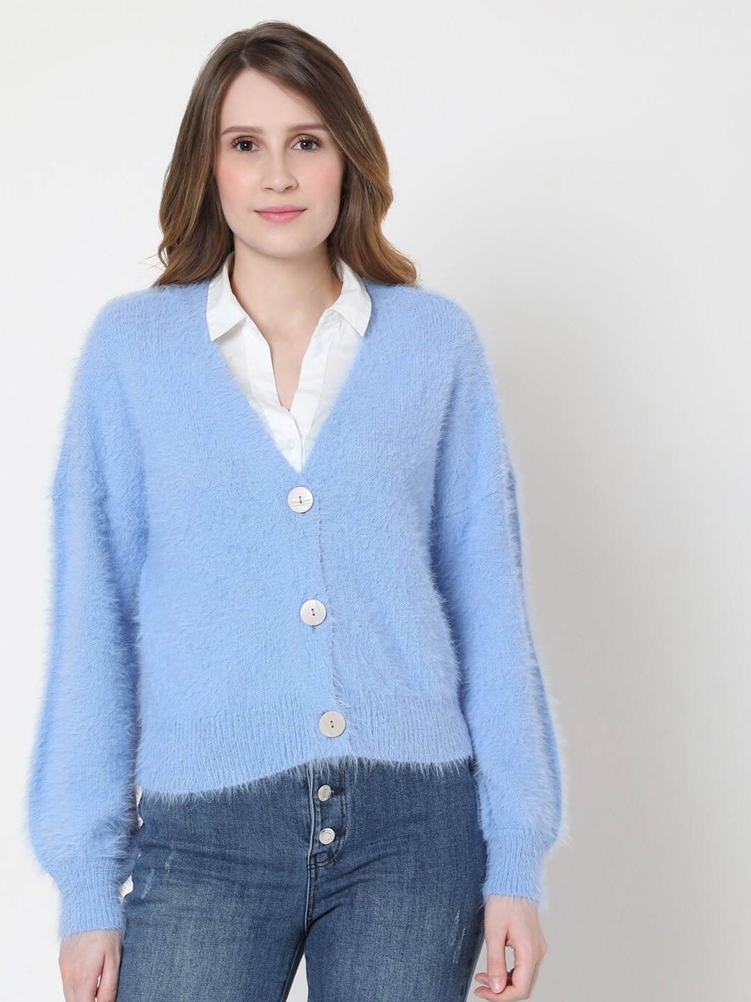 

Vero Moda Women Blue Cardigan