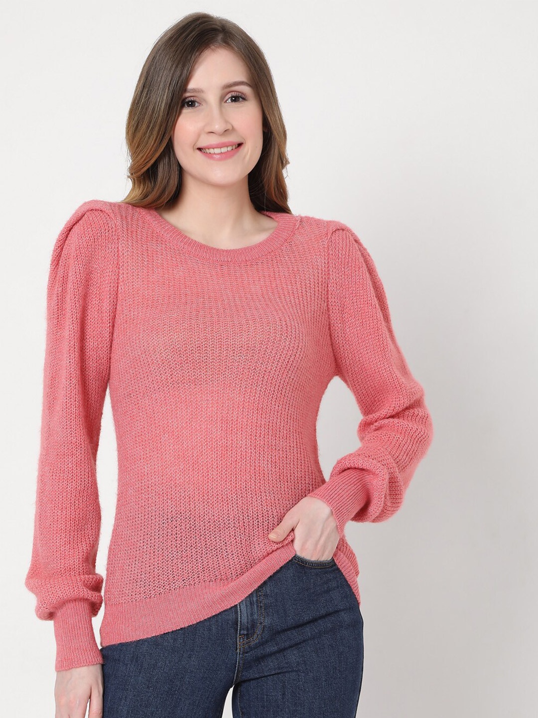 

Vero Moda Women Pink Pullover